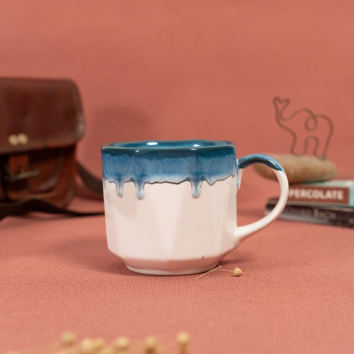 Cloud & Coast Coffee Mug | Byora Homes | Blue & White | Stoneware Ceramic