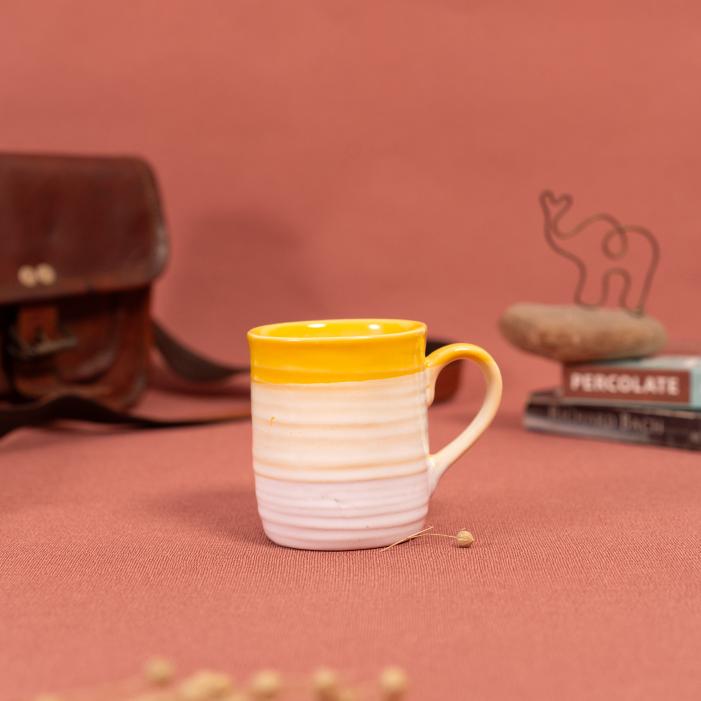 Buttercups Coffee Mug | Byora Homes | Yellow & White | Stoneware Ceramic - Image 3