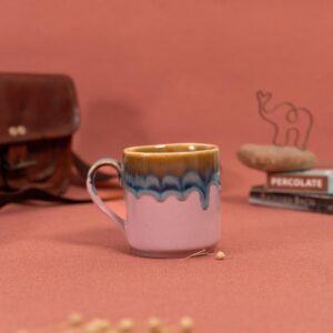 Love & Lavendar Tea Mug | Byora Homes | Multicolor | Stoneware Ceramic