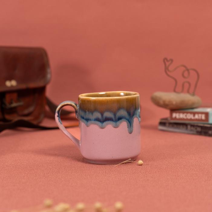 Love & Lavendar Tea Mug | Byora Homes | Multicolor | Stoneware Ceramic