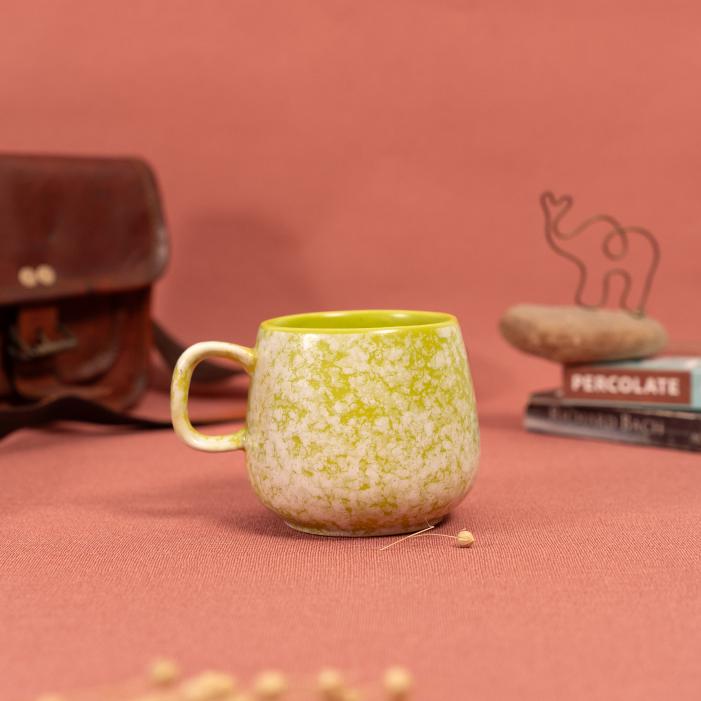 Forest Dew Coffee Mug | Byora Homes | Green | Stoneware Ceramic - Image 3