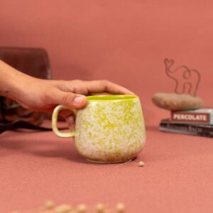 Forest Dew Coffee Mug | Byora Homes | Green | Stoneware Ceramic