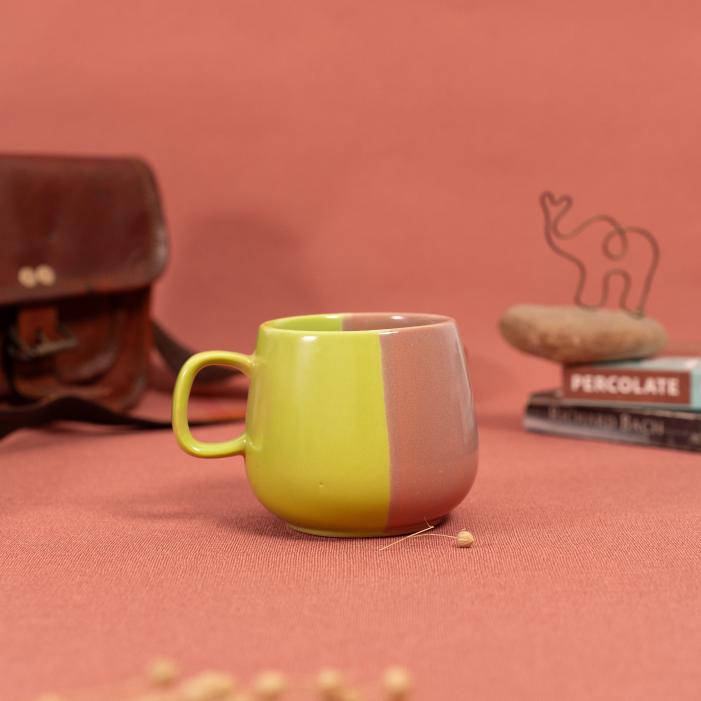 Rose & Sage Coffee Mug | Byora Homes | Multicolor | Stoneware Ceramic