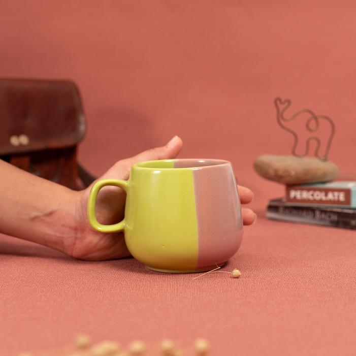 Rose & Sage Coffee Mug | Byora Homes | Multicolor | Stoneware Ceramic - Image 2