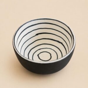 Labyrinth Snack Ceramic Bowl | Byora Homes | Multicolor | Stoneware Ceramic