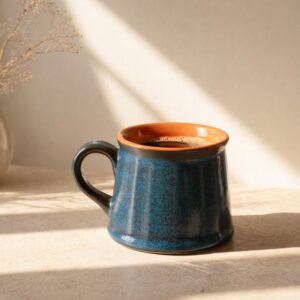 Mystic Orange Tea Cup | Byora Homes | Multicolor | Stoneware Ceramic