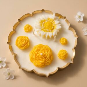 Flower Bouquet Soy Candle | Byora Homes | Blue & White | Soy Wax