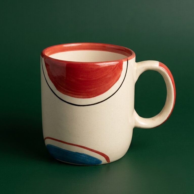 Patches Coffee Mug | Byora Homes | Multicolor | Stoneware Ceramic