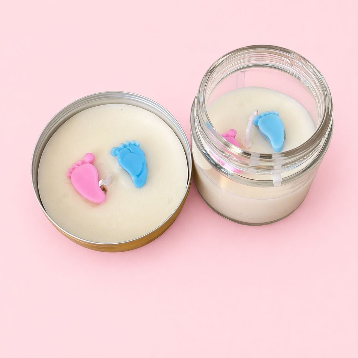Baby Shower Soy Wax Candle | Byora Homes | Pink & Blue | Soy Wax