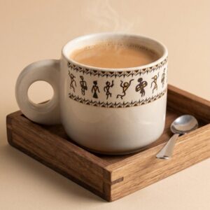 Worli Art Cup | Byora Homes | Multicolor | Stoneware Ceramic