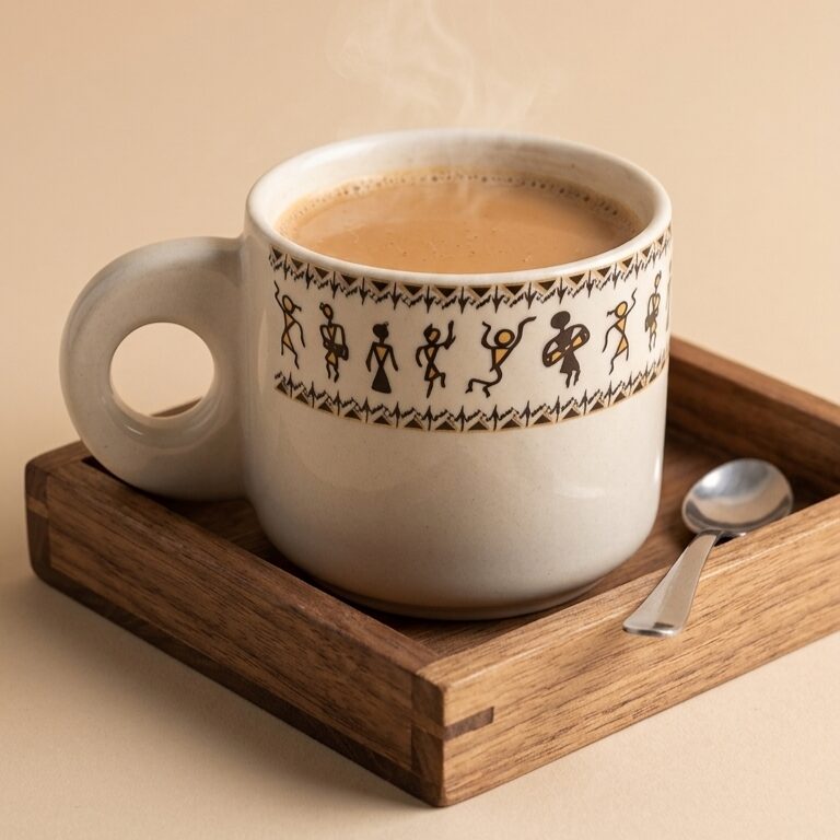 Worli Art Cup | Byora Homes | Multicolor | Stoneware Ceramic