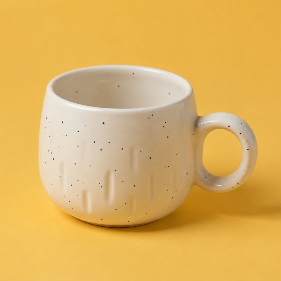 The Blurry Cup | Byora Homes | Beige | Stoneware Ceramic - Image 2