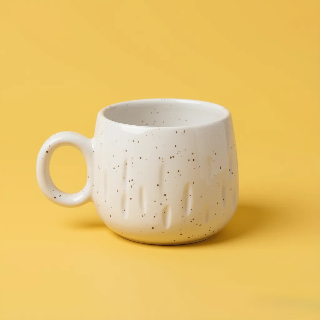 The Blurry Cup | Byora Homes | Beige | Stoneware Ceramic - Image 4