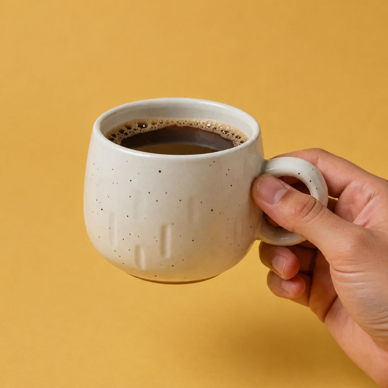 The Blurry Cup | Byora Homes | Beige | Stoneware Ceramic - Image 3