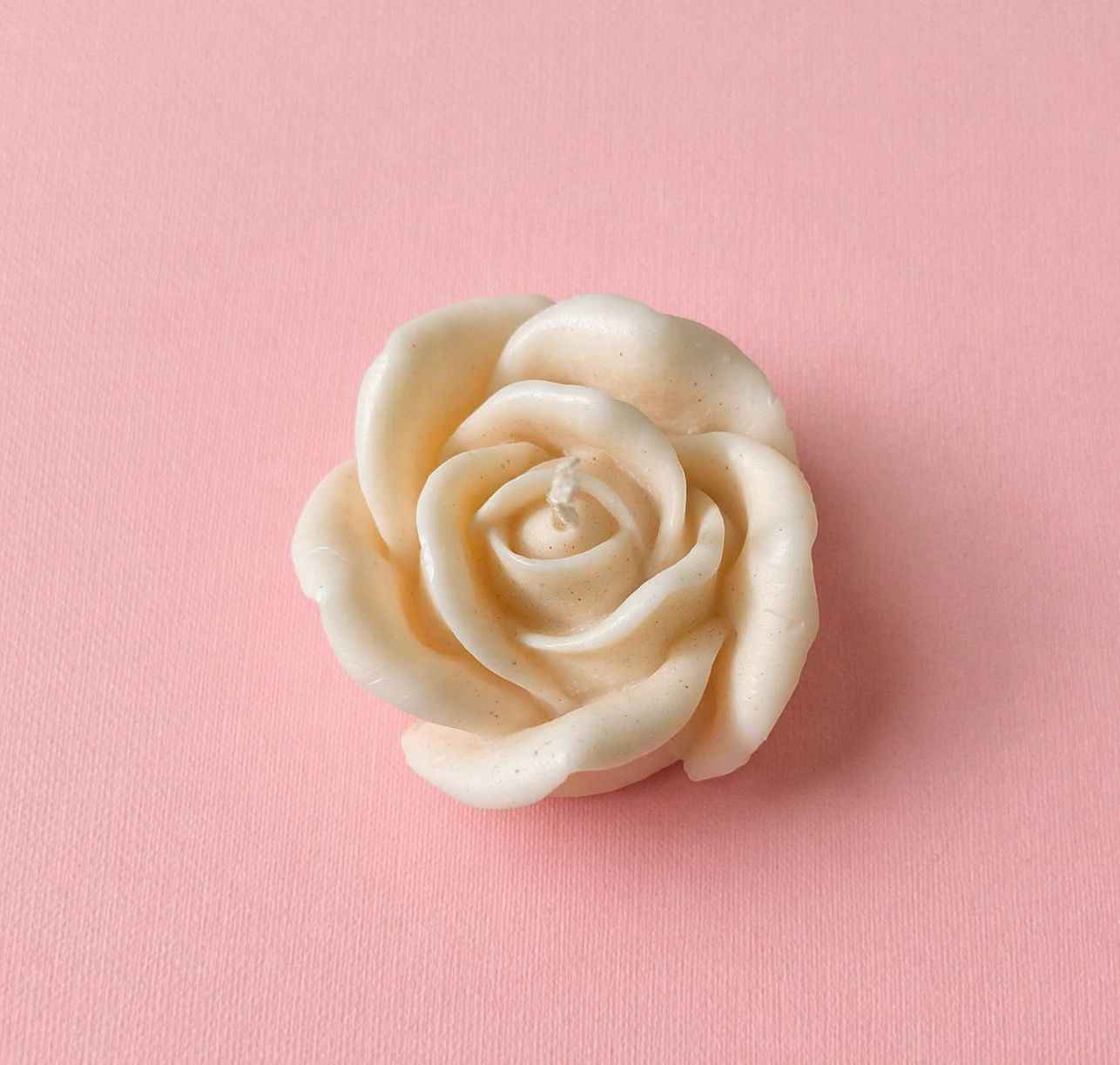 Rose Bud Soy Candle | Byora Homes | White | Soy Wax - Image 4
