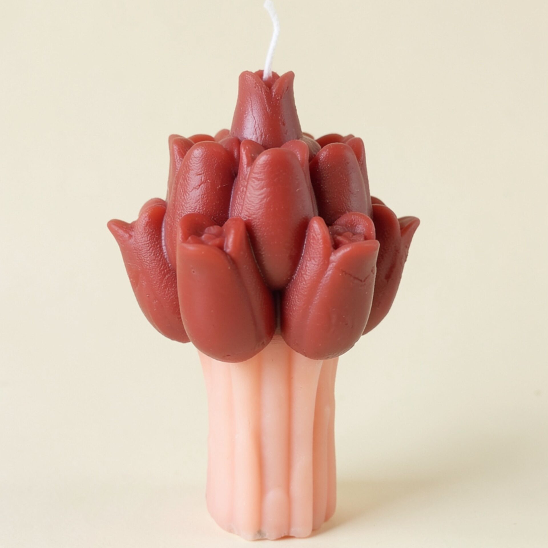 Tulip Flowers Soy Candle | Byora Homes | Pink & Red | Soy Wax