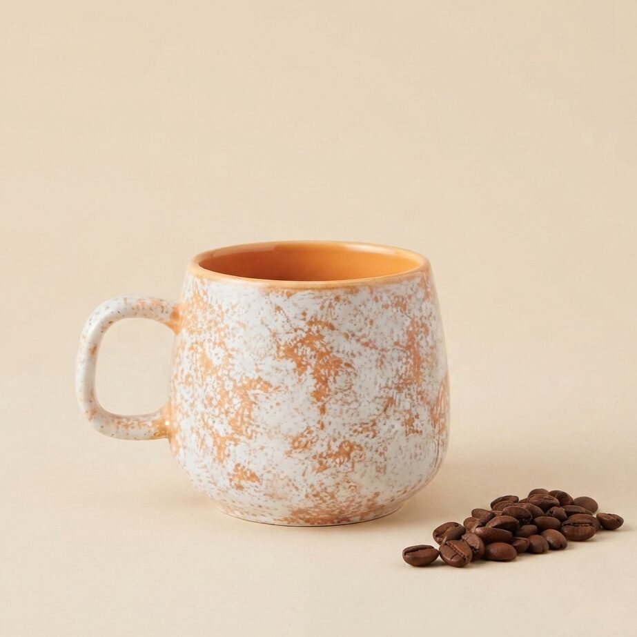 Forest Dew Coffee Mug 2.0 | Byora Homes | Peach | Stoneware Ceramic