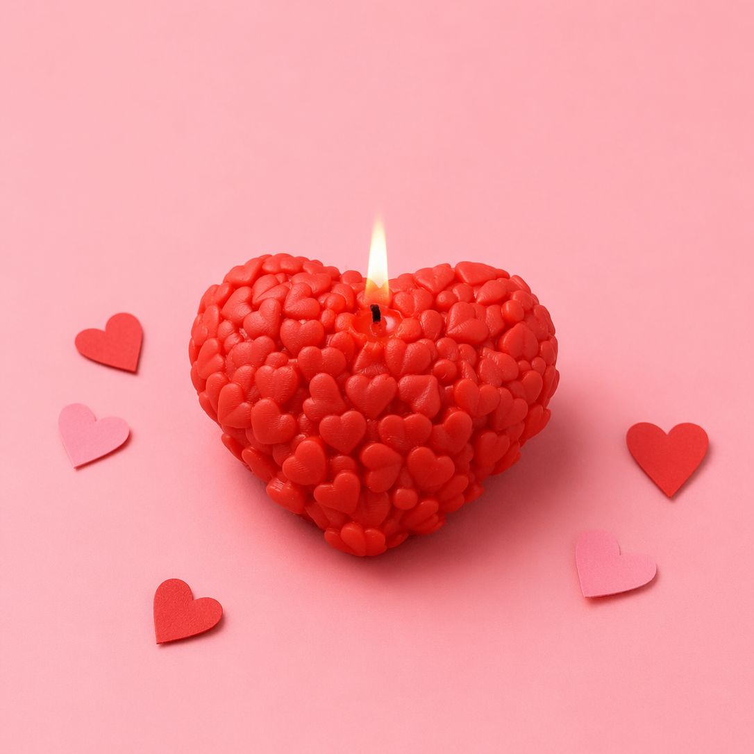 Hearty Soy Wax Candle | Byora Homes | Red & White | Soy Wax - Image 4