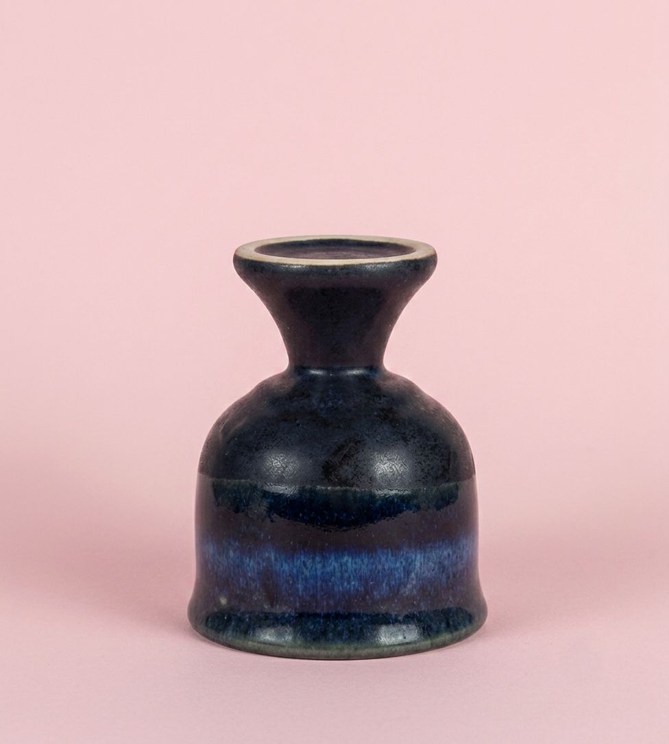 Blackberry Ice cream ceramic cup | Byora Homes | Blue | Stoneware Ceramic - Image 3