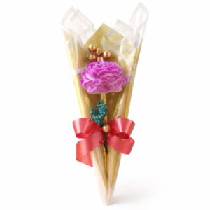 Single Flower Bouquet Soy Candle | Byora Homes | Purple | Soy Wax